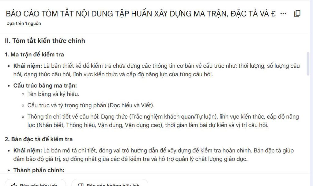 Xem báo cáo trên NotebookLM