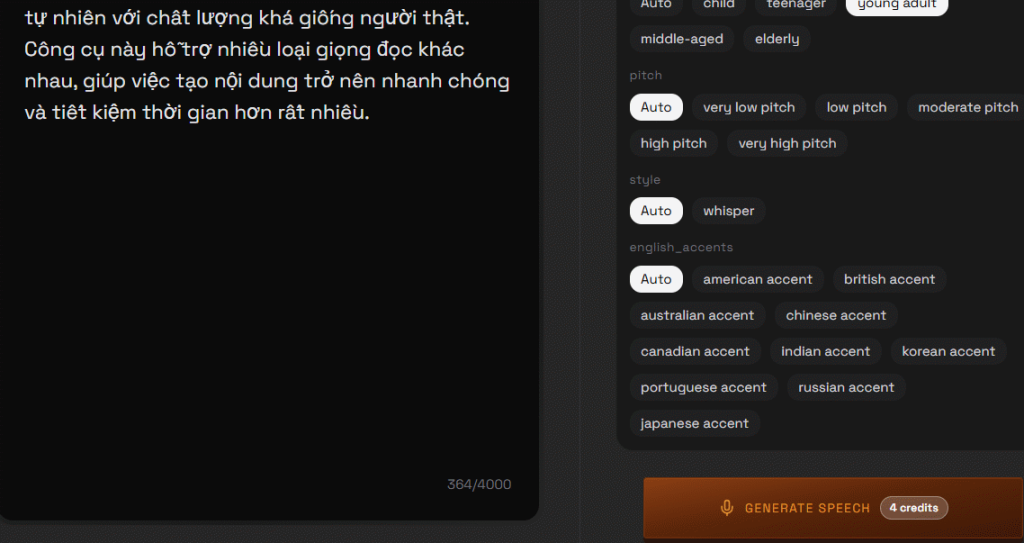 Tạo giọng nói AI trên OmniVoice