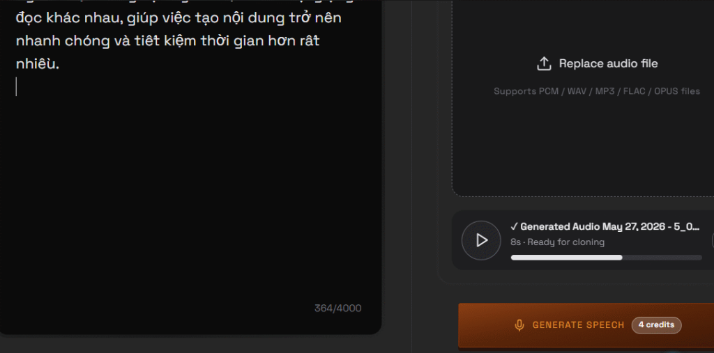 Nhân bản giọng nói với Voice Cloning trên OmniVoice