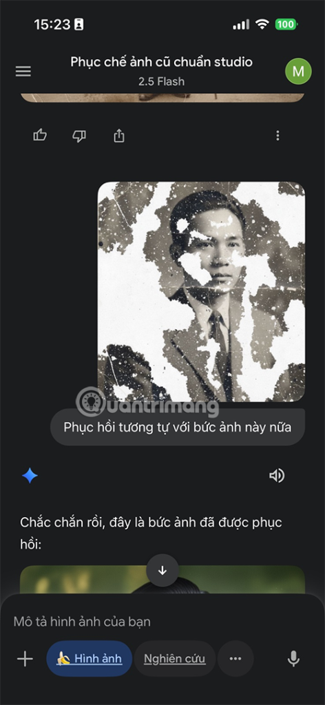 phục chế ảnh Gemini