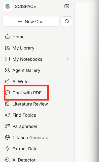Scispace chat với PDF