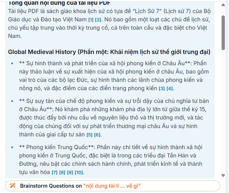 Tổng quan nội dung PDF trên Scispace