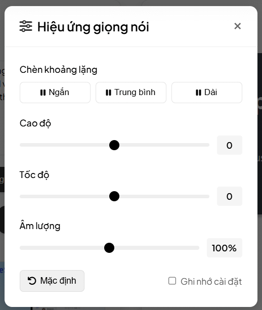 Thiết lập giọng nói AI trên Speechma
