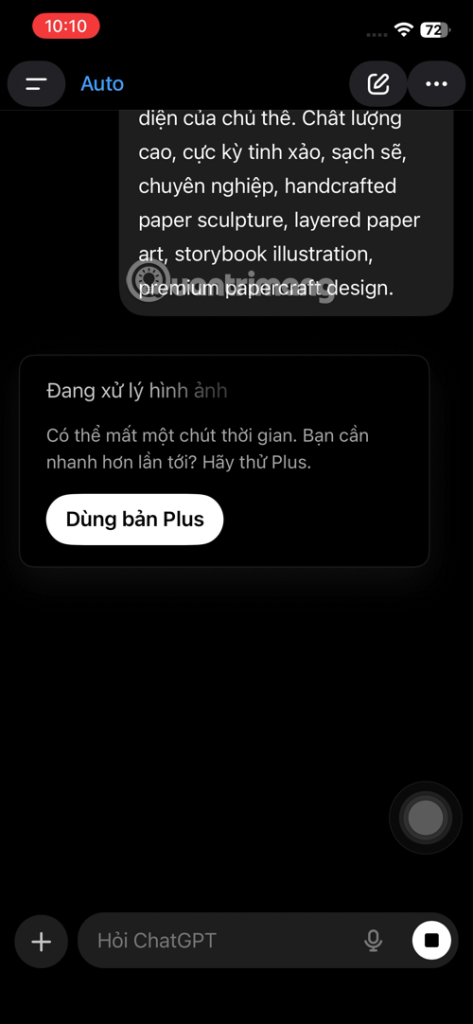 tạo ảnh cắt giấy 3D với AI