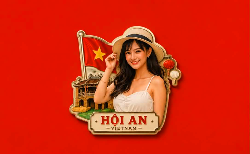 tạo ảnh nam châm du lịch