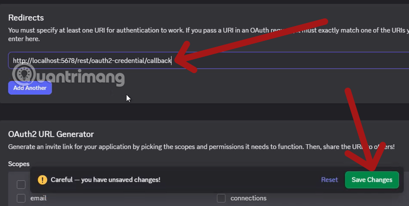 cách thêm discord credential trong n8n