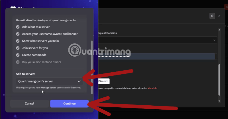 cấu hình discord oauth redirect url