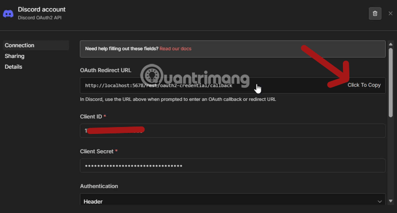 hướng dẫn kết nối discord vào n8n