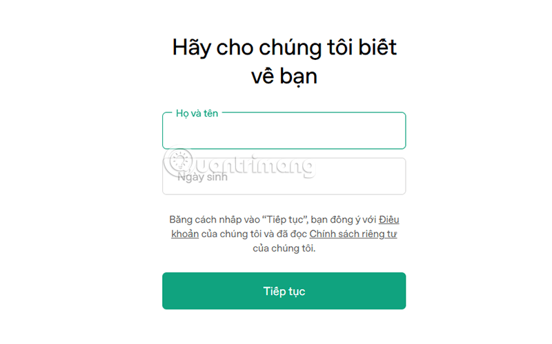 tao tai khoan chatgpt