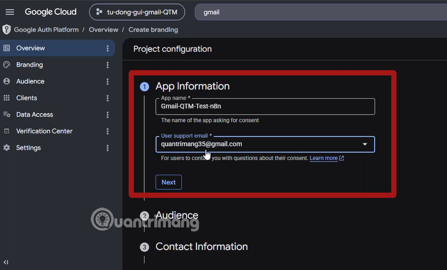 cách dùng gmail api trong n8n
