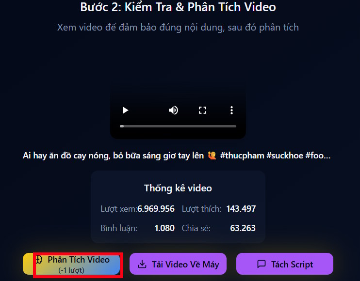Thông tin phân tích video trên TikViral