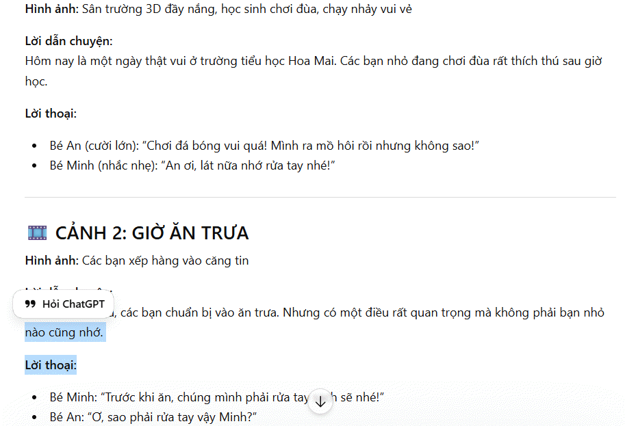 Kịch bản dựng phân cảnh dựng video