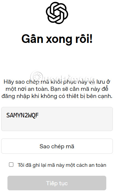 Mã đăng nhập ChatGPT khẩn cấp