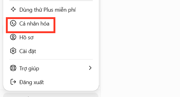 Cá nhân hóa ChatGPT