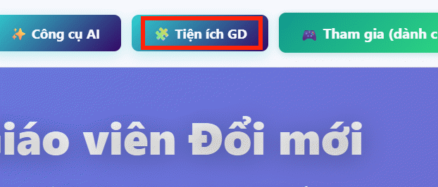 Tiện ích GD trên Giaoviendoimoi