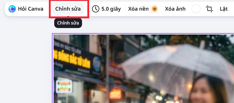 Chỉnh sửa hình ảnh trên Canva