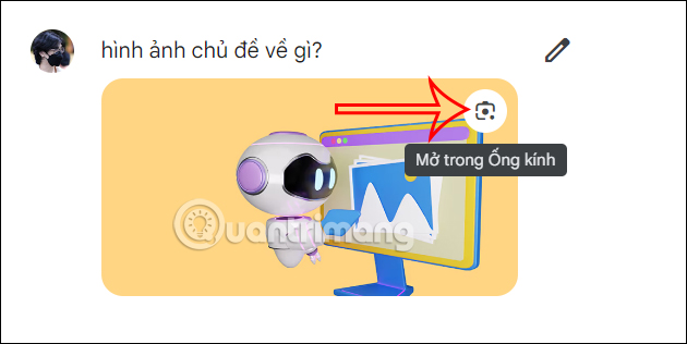 Tìm kiếm ảnh bằng Google Lens trên Gemini 