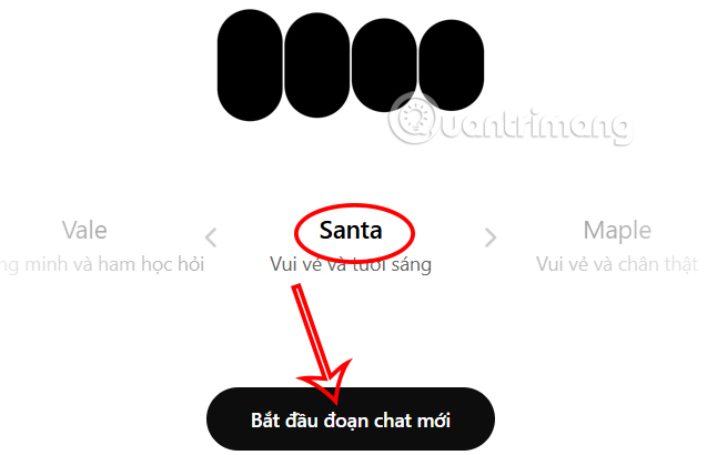 Giọng nói Ông già Noel trên ChatGPT