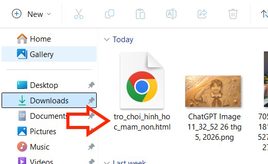 Chạy file HTML trò chơi trên ChatGPT