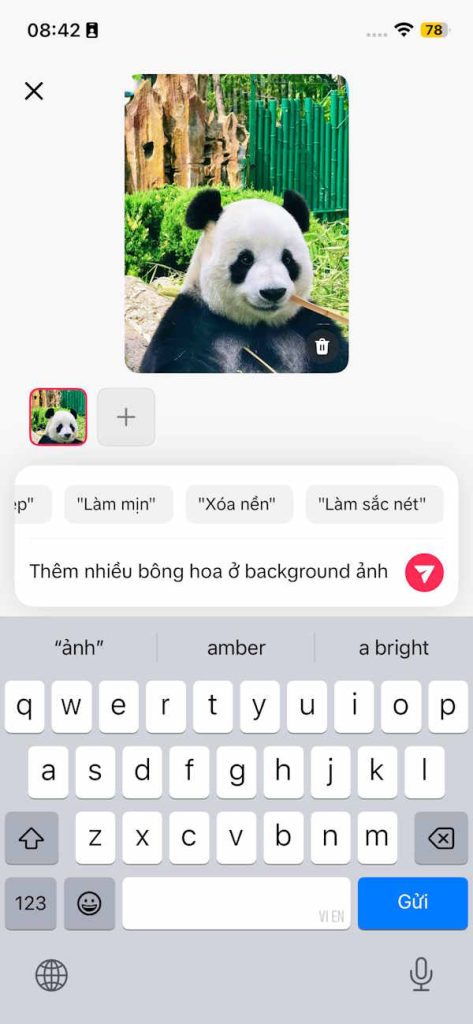 Mô tả chỉnh sửa ảnh