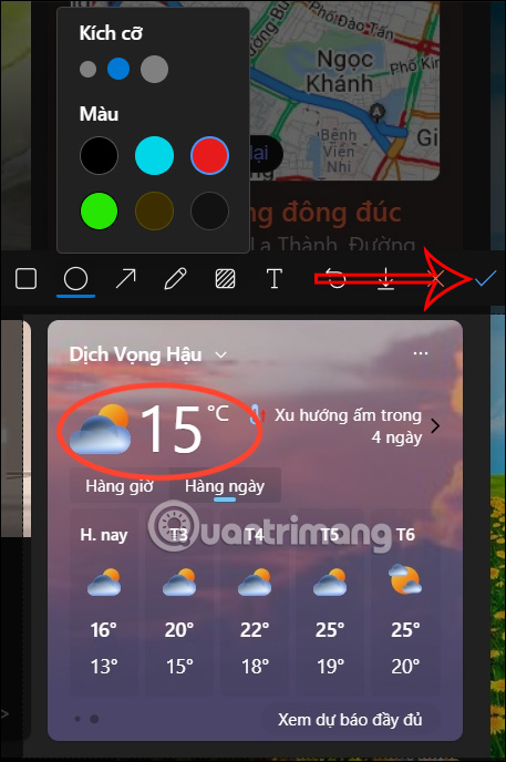 Chỉnh sửa ảnh chụp màn hình trên Copilot 