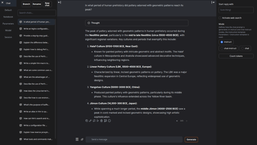 Text Generation Web UI