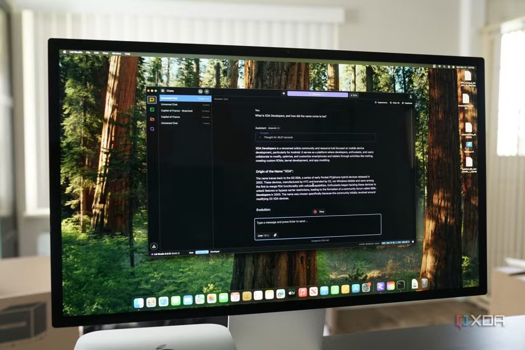 DeepSeek đang chạy trên Mac Studio.