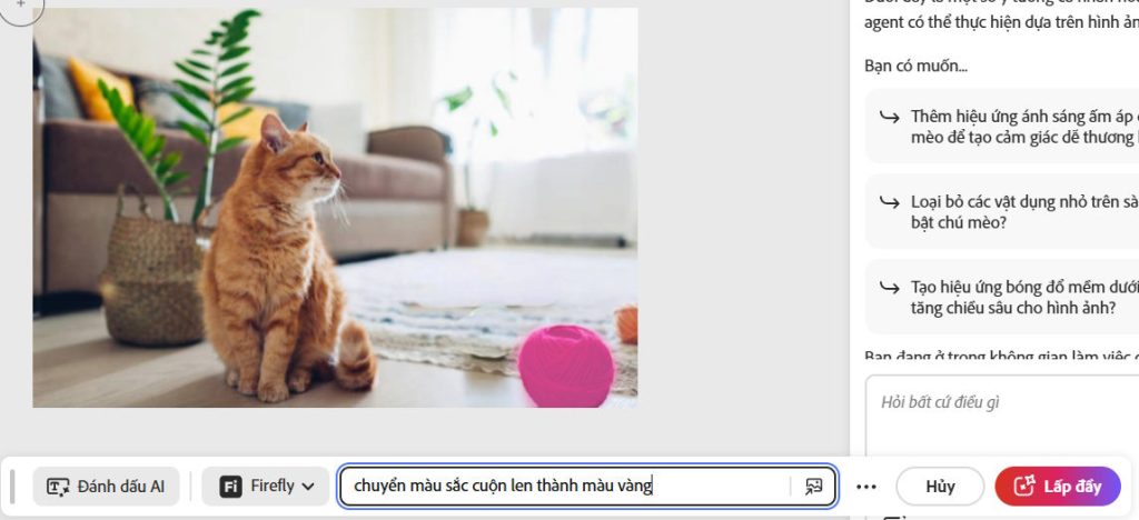 Mô tả đổi màu trên Photoshop online