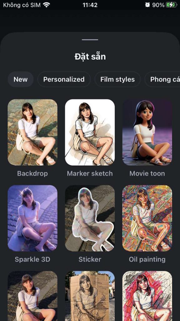 Phong cảnh ảnh bằng AI