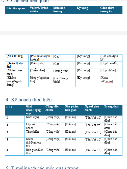 Mẫu tài liệu