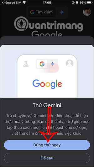 Dùng Gemini trong Google Search
