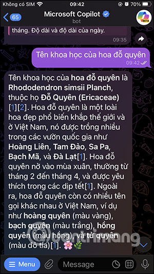Cung cấp thông tin cho chủ đề 