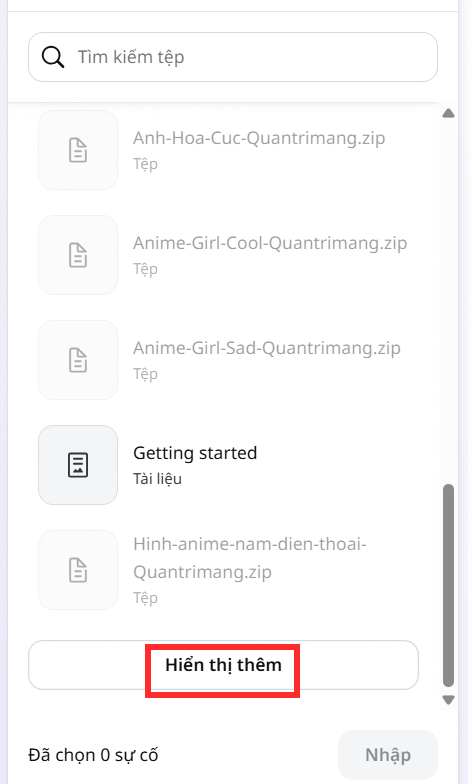 Hiển thị dữ liệu Google Drive kết nối với Canva AI