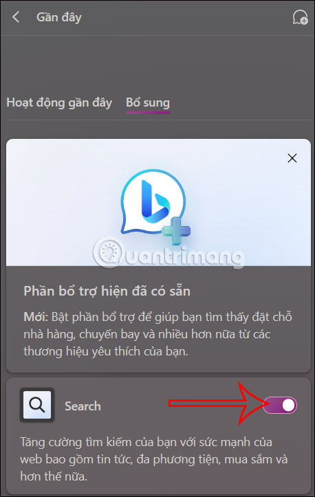 Plugins Search trên Copilot trình duyệt Edge 