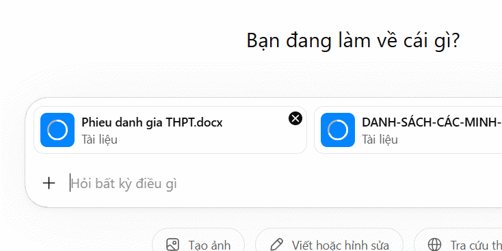 Tải tài liệu minh chứng đánh giá chuẩn nghề nghiệp