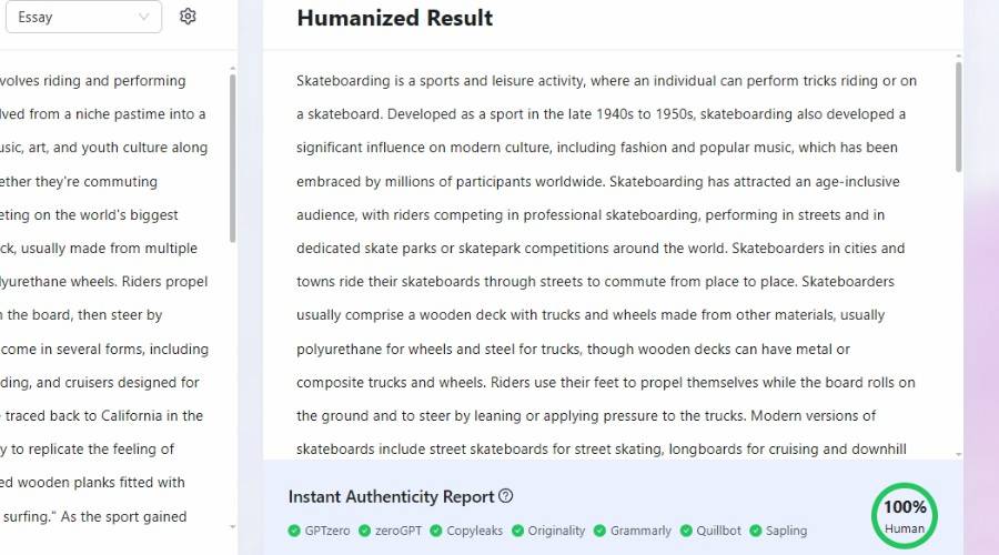 Công cụ AI Humanizer