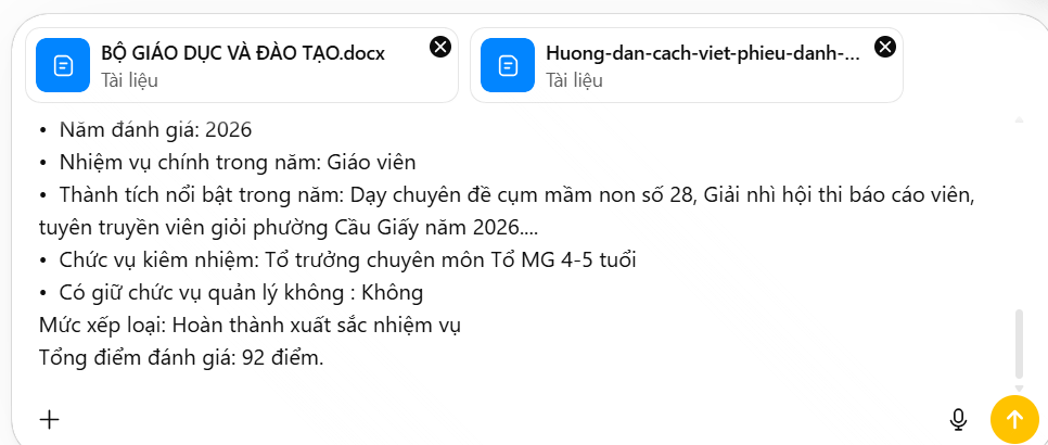 Prompt viết phiếu đánh giá trên ChatGPT