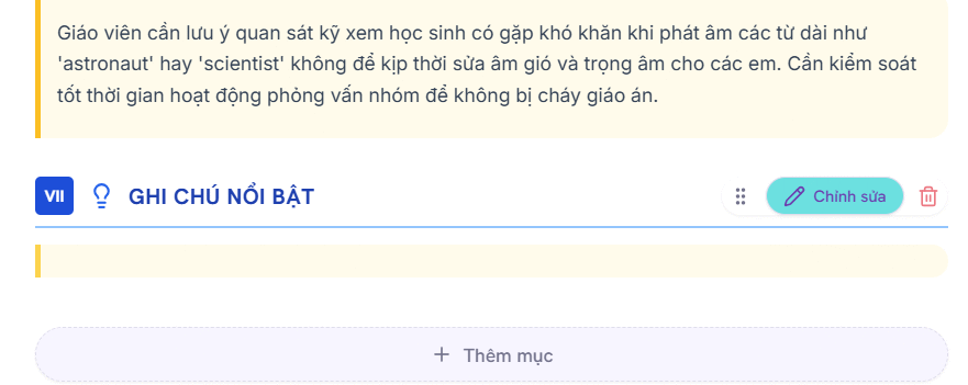 Nhập nội mục mới cho AutoExam.ai