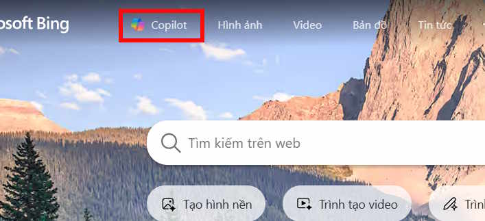 Trợ lý Copilot trên Bing