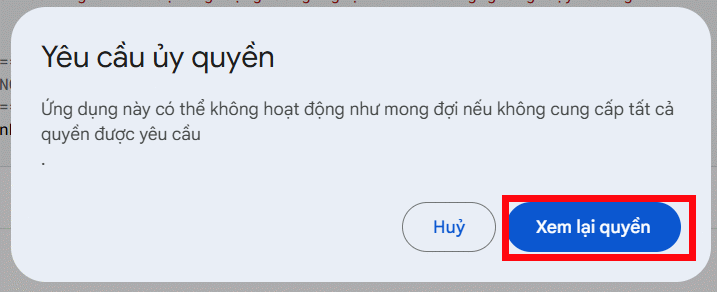 Truy cập Google Apps Script
