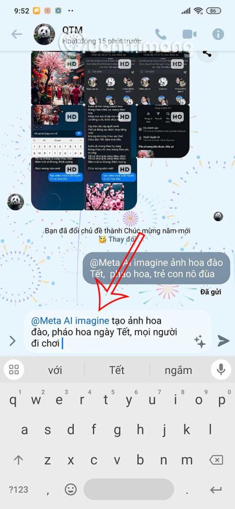 Mô tả ảnh AI