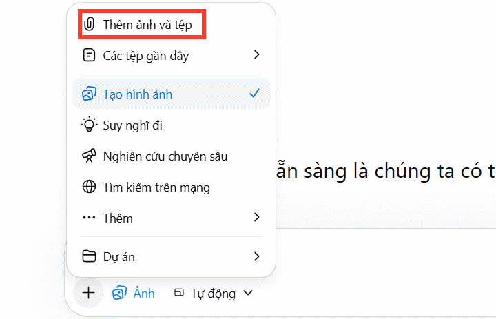 Tải ảnh cá nhân lên ChatGPT