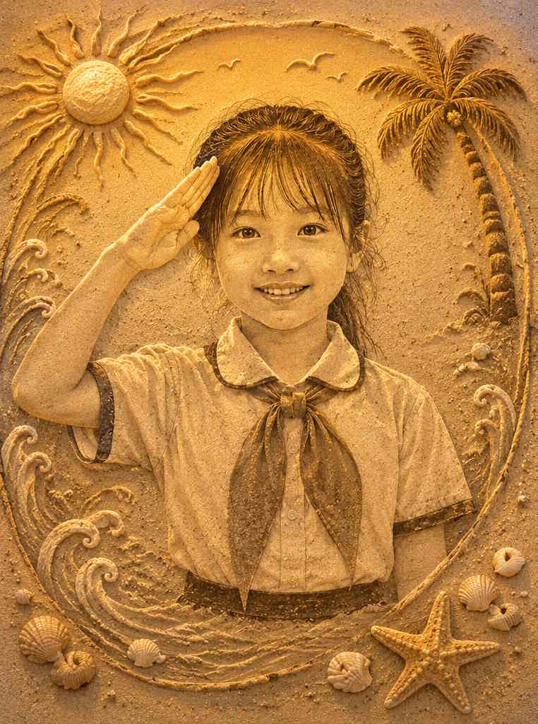 Tranh vẽ trên cát