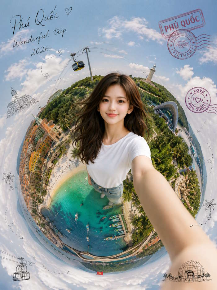 Ảnh selfie hành tinh thu nhỏ
