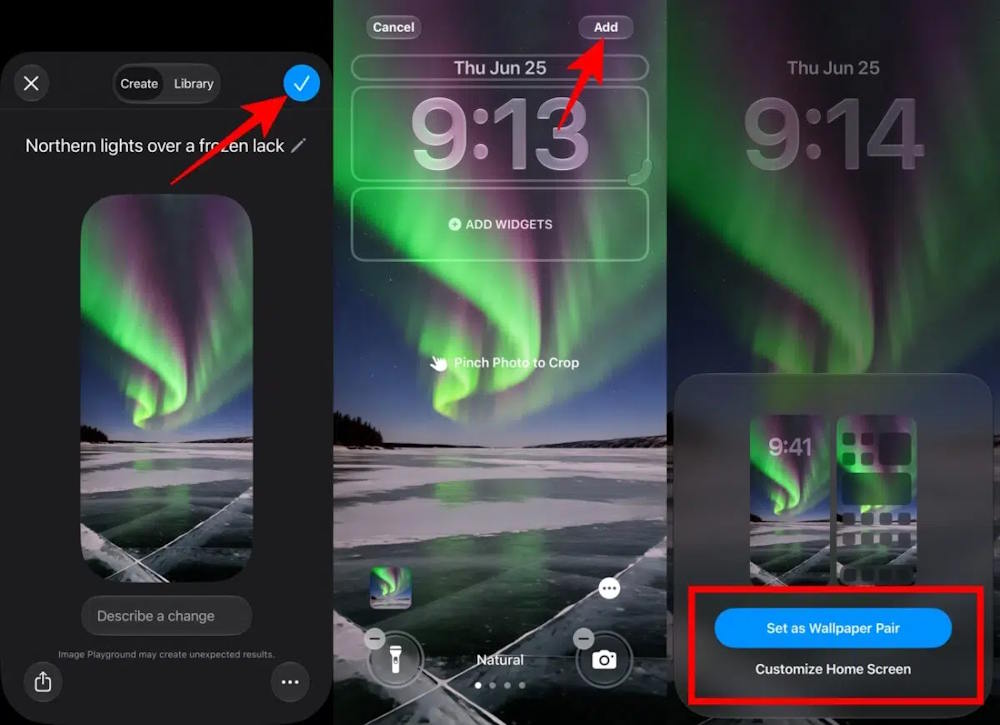 Cài hình nền AI trên iPhone