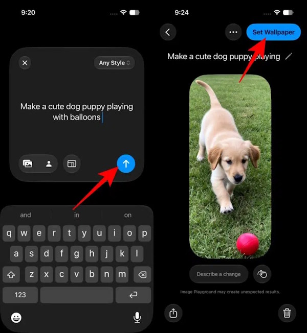 Tạo hình nền AI bằng ứng dụng Image Playground