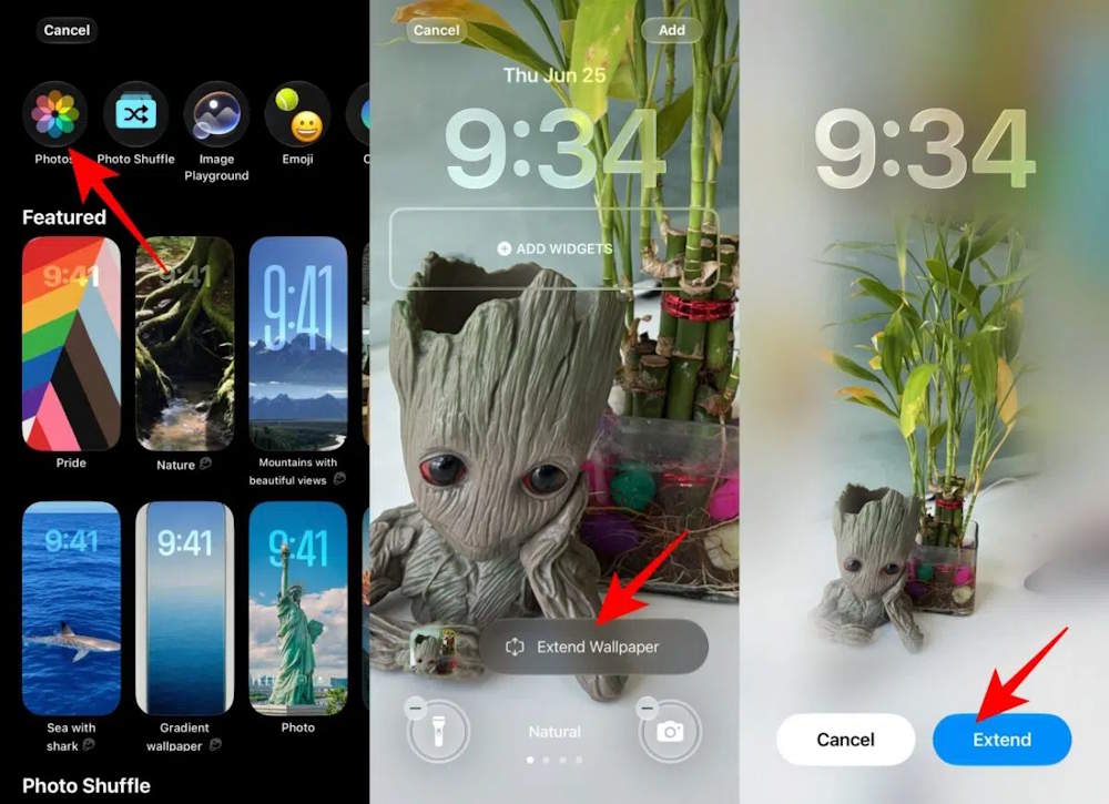 Mở rộng ảnh bằng AI trên iPhone