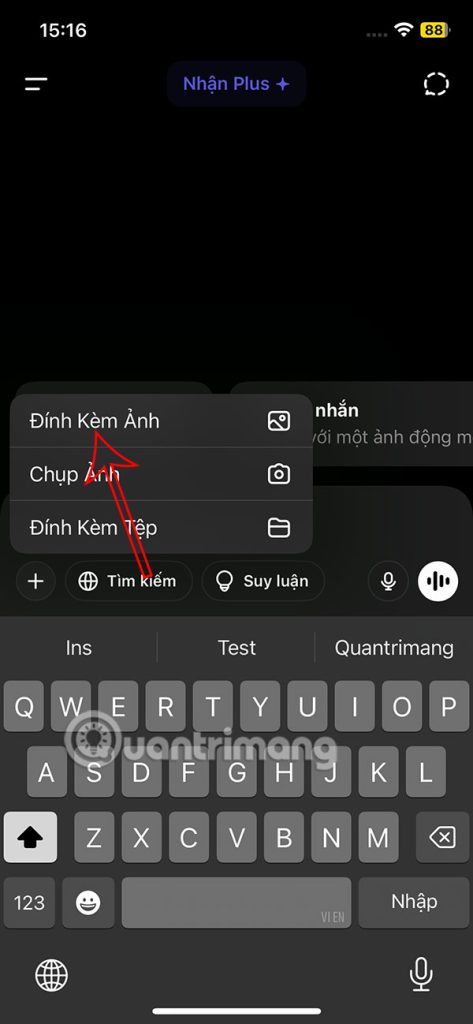 Tải ảnh lên ChatGPT
