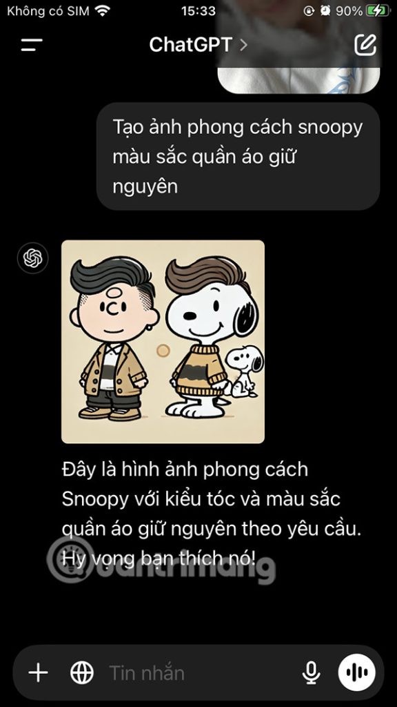 Ản Snoopy ChatGPT