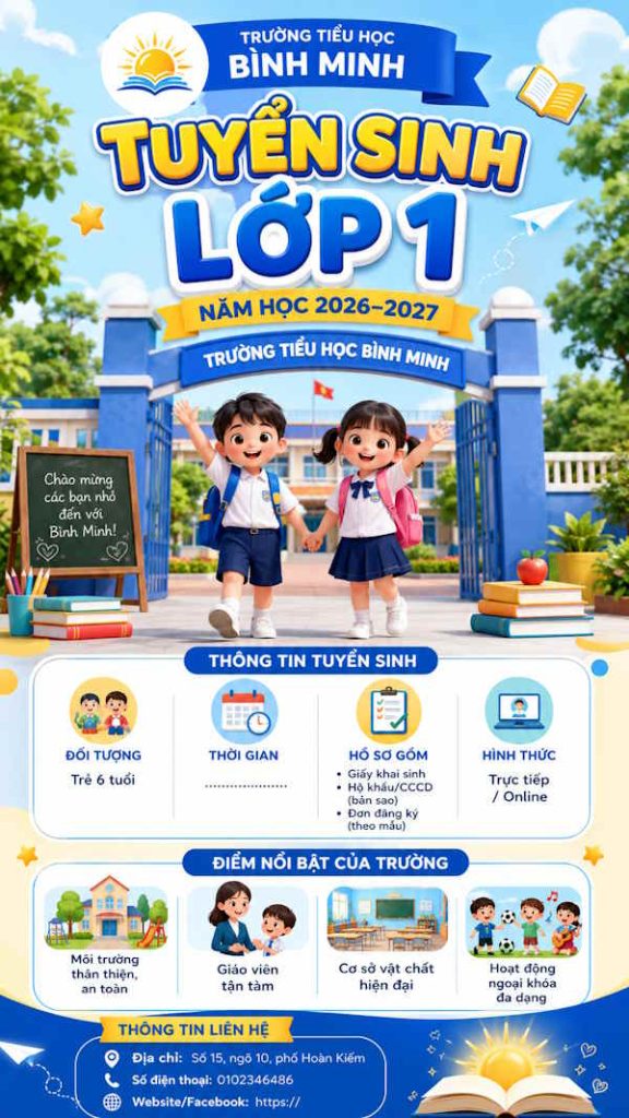 Ảnh tuyển sinh từ ChatGPT